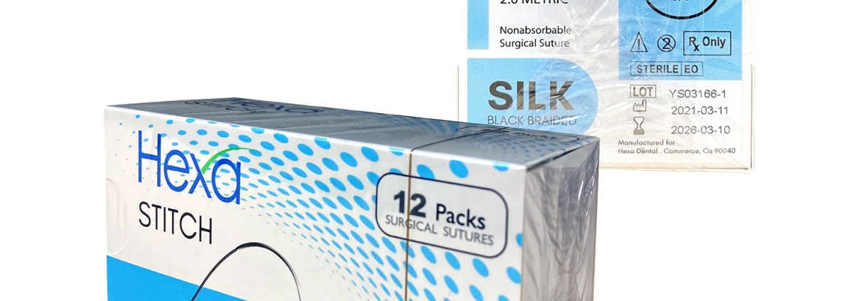3/0 18" C-6 Silk Reverse Cutting Sutures with C6 Needle
